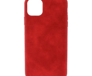 Чехол Leather Croc Case для iPhone 11 Pro Max (Red)